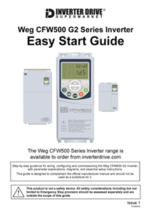 WEG CFW500 Easy Start Guide