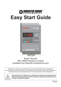 Bosch Rexroth EFC3600 Easy Start Guide