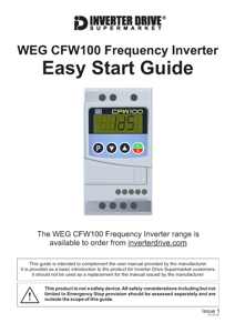 WEG CFW100 Easy Start Guide