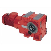 Photo of Pujol - 11kW (15HP) x 14RPM 100:1 - Right-Angle Helical BeveI Gearbox with 160 Frame motor