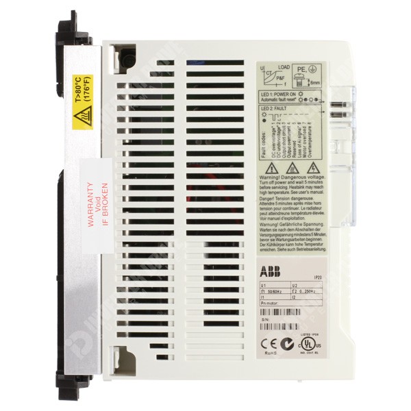 Photo of ABB ACS55 0.75kW 230V 1ph to 3ph AC Inverter Drive, Unfiltered