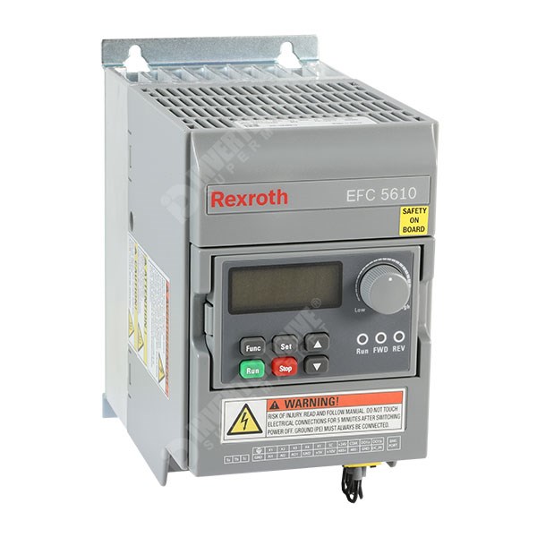 Photo of Bosch Rexroth EFC5610 0.37kW 230V 1ph to 3ph AC Inverter, DBr, STO, C3 EMC