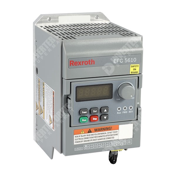 Photo of Bosch Rexroth EFC5610 Cold Plate 0.75kW 230V 1ph to 3ph AC Inverter, DBr, STO, C3 EMC