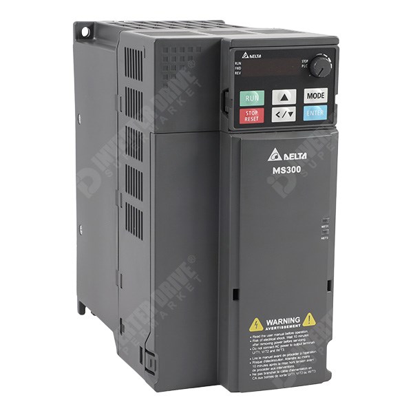 Photo of Delta MS300 IP20 7.5kW 400V 3ph AC Inverter, DBr, STO, C2 EMC