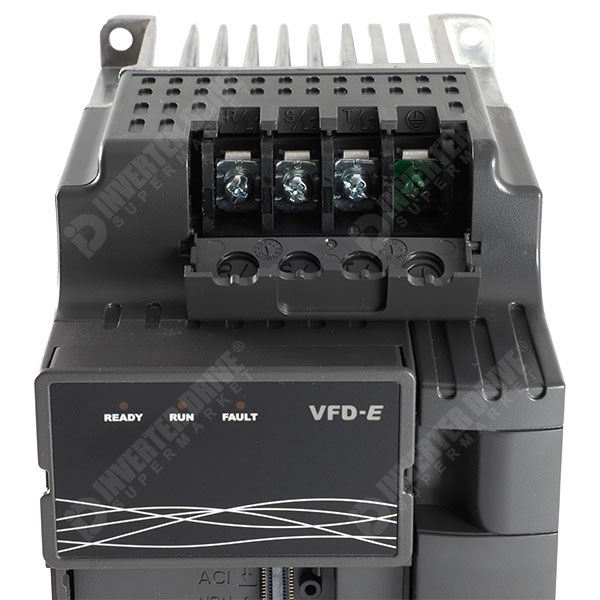 Photo of Delta VFD-E 2.2kW 230V 1ph to 3ph IP20 AC Inverter Drive, DBr, C2 EMC
