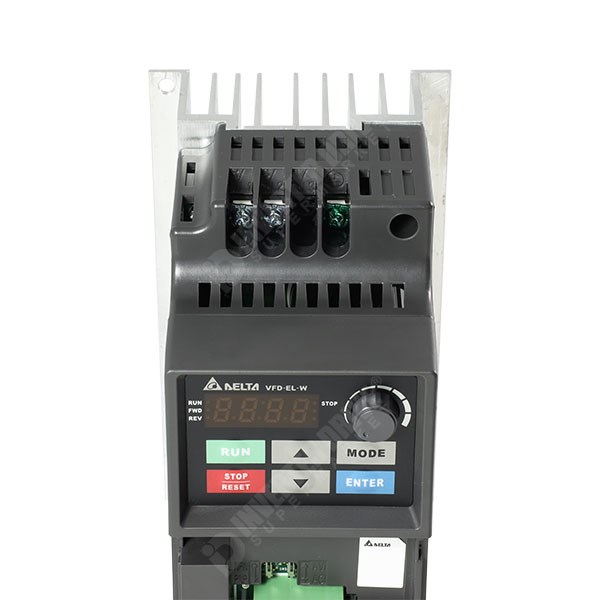 Photo of Delta VFD-EL-W-1 0.75kW 230V 1ph to 3ph Compact IP20 AC Inverter Drive, Unfiltered