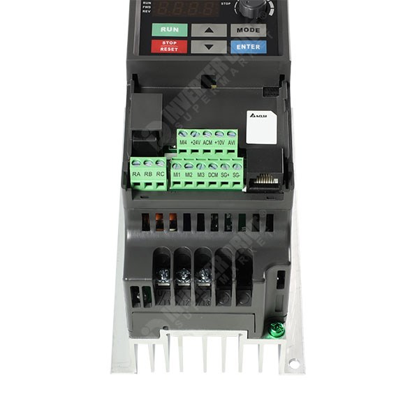 Photo of Delta VFD-EL-W-1 0.75kW 230V 1ph to 3ph Compact IP20 AC Inverter Drive, Unfiltered