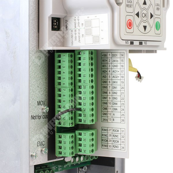 Photo of Eaton DG1 IP21 0.75kW/1.1kW 400V 3ph AC Inverter Drive, DBr, STO, C2 EMC
