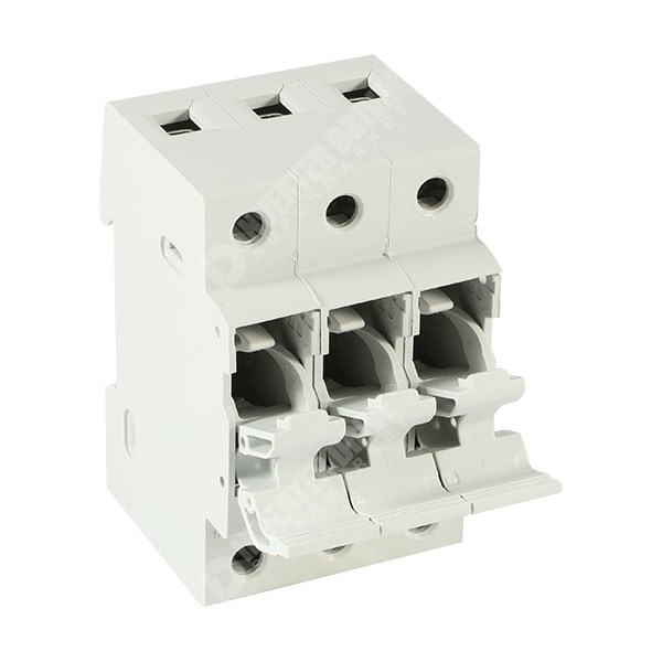 Photo of Mersen (Ferraz) CMS103 3-Pole Fuse Holder for 10mm x 38mm Fuses, 32A Max