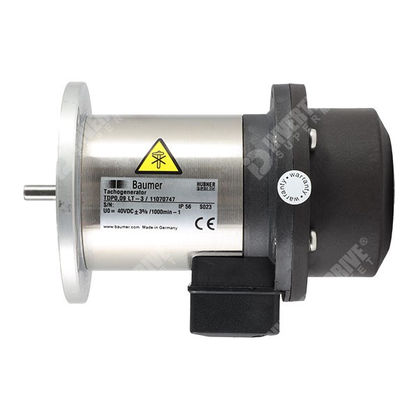 Photo of Hubner Tachogenerator Flange Mount at 40V/1000RPM, 6mm Shaft