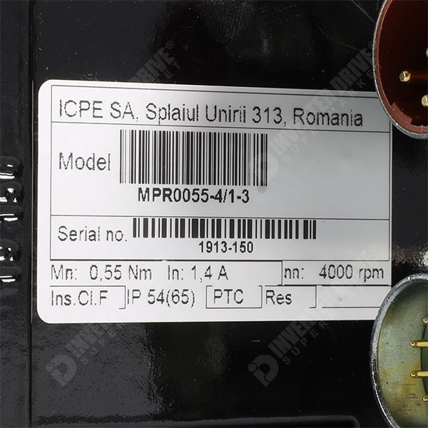 Photo of ICPE 0.55Nm x 4000RPM x 230V AC Servo-Motor &amp; Resolver MPR0055-4/1-3