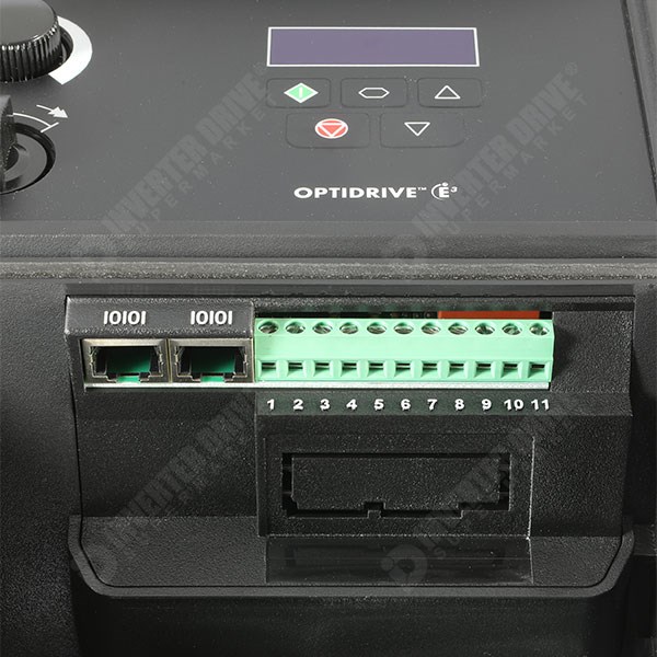 Photo of Invertek Optidrive E3 IP66 Indoor/Outdoor 4kW 230V 1ph to 3ph AC Inverter, DBr, SW, C1 EMC