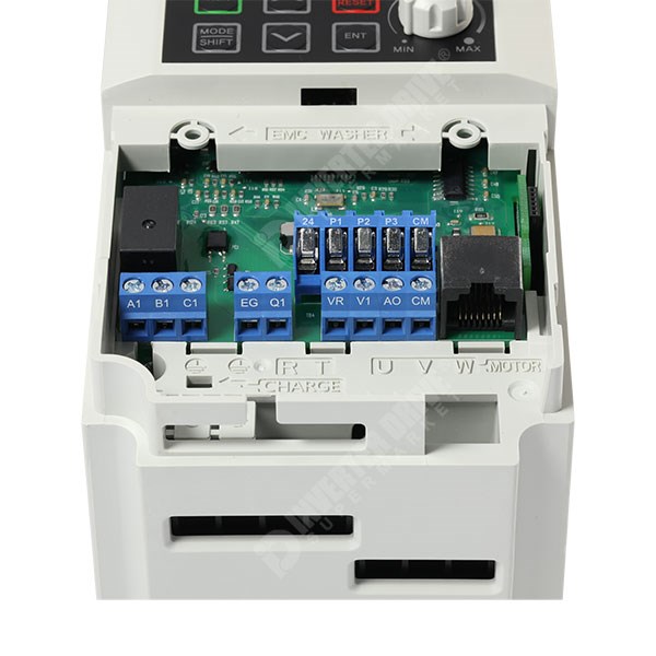 Photo of LS M100 0.1kW 230V 1ph to 3ph AC Inverter Drive, C2 EMC