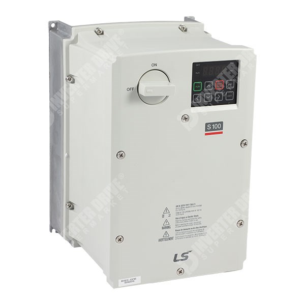 Photo of LS S100 IP66 0.75kW 400V 3ph AC Inverter Drive, SW, DBr, STO, C3 EMC