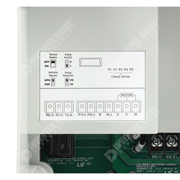 Photo of LS S100 IP66 5.5kW 400V 3ph AC Inverter Drive, SW, DBr, STO, C3 EMC