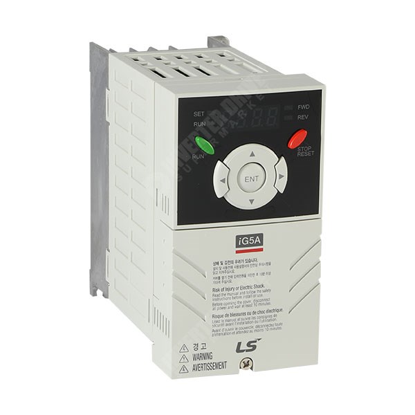 Photo of LS Starvert iG5A 0.4kW 230V 3ph to 3ph AC Inverter Drive, Unfiltered