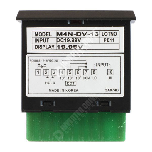 Photo of 48 x 24 Digital Panel Meter - 4 Digit x 10mm Display from Analogue Input - 24V DC