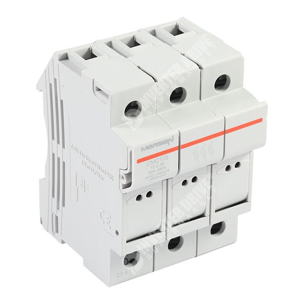 Photo of Mersen 20A 3-Phase gG Fuse and Holder Kit for Line protection