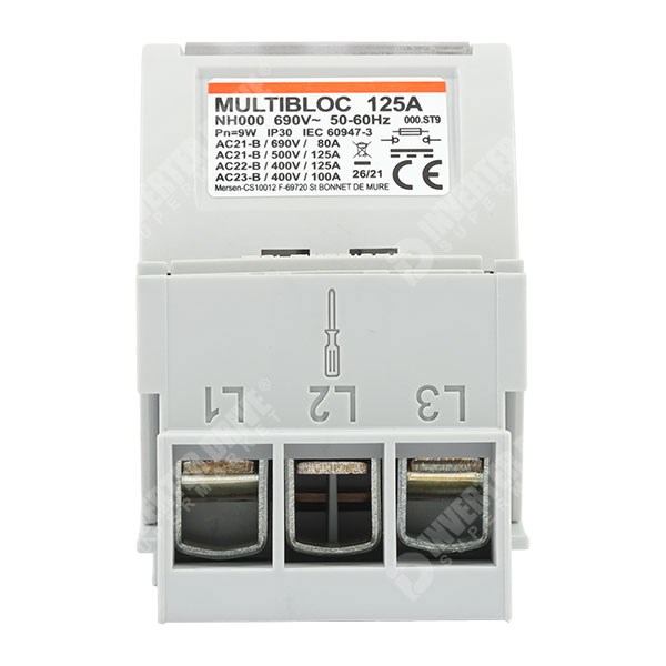 Photo of Mersen Terminal Cover Set for 3 Pole NH00 Fuse Holder 