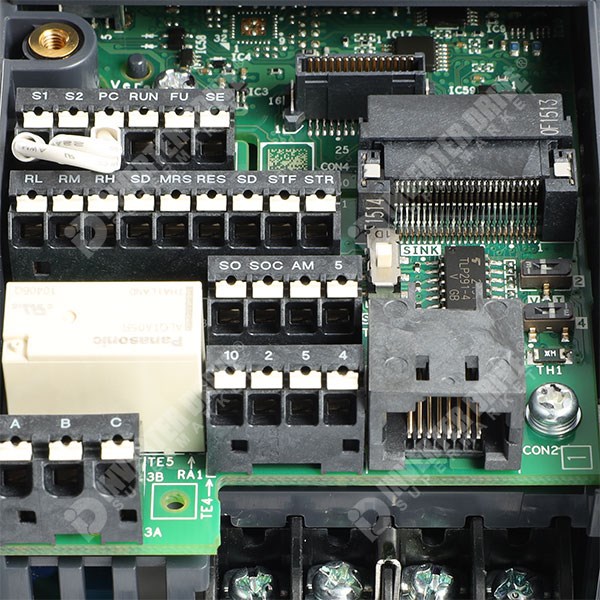 Photo of Mitsubishi E820S IP20 0.18kW 230V 1ph to 3ph AC Inverter, STO, Unfiltered