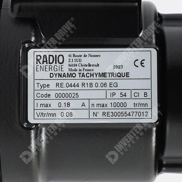 Photo of Radio-Energie REO444R Tacho IP54, Flange, 60V, 11mm Shaft, EG Brushes