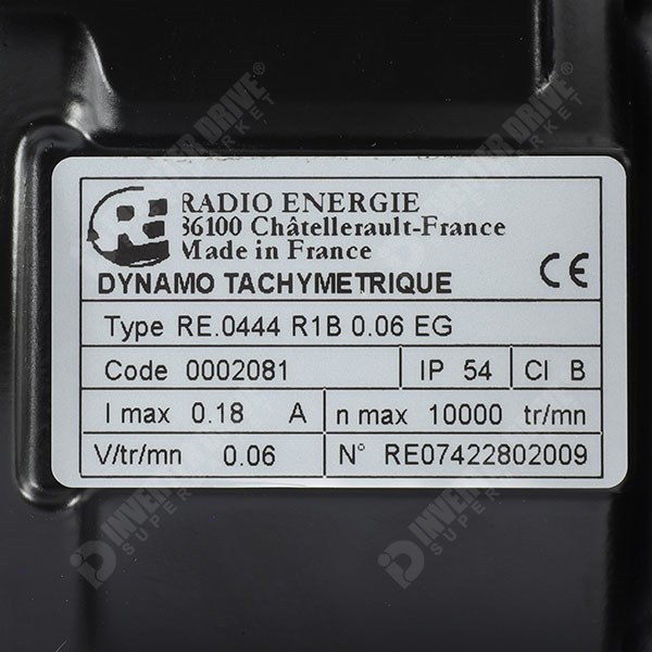 Photo of Radio-Energie REO444R Tacho IP54, Flange, 60V, 2 x Shafts, EG Brushes