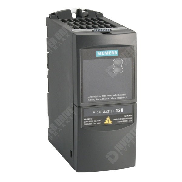 Photo of Siemens Micromaster 420 0.55kW 230V 1ph to 3ph AC Inverter Drive Speed Controller