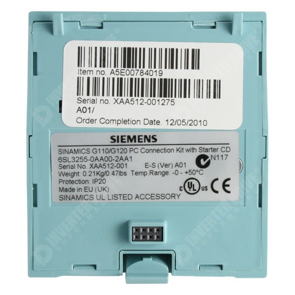 Siemens SINAMICS Drives to Inverters Inverter Series for for Accessories - PC Kit Connection AC G110