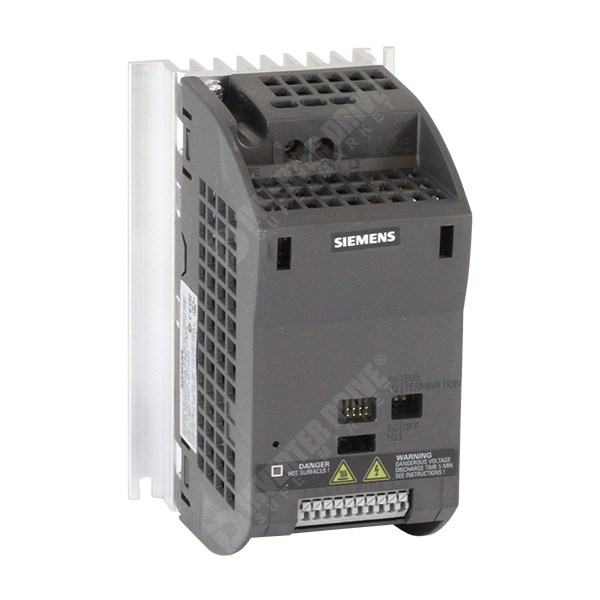 Photo of Siemens SINAMICS G110 - 0.25kW 230V 1ph to 3ph AC Inverter Drive Speed Controller, No AI, RS485