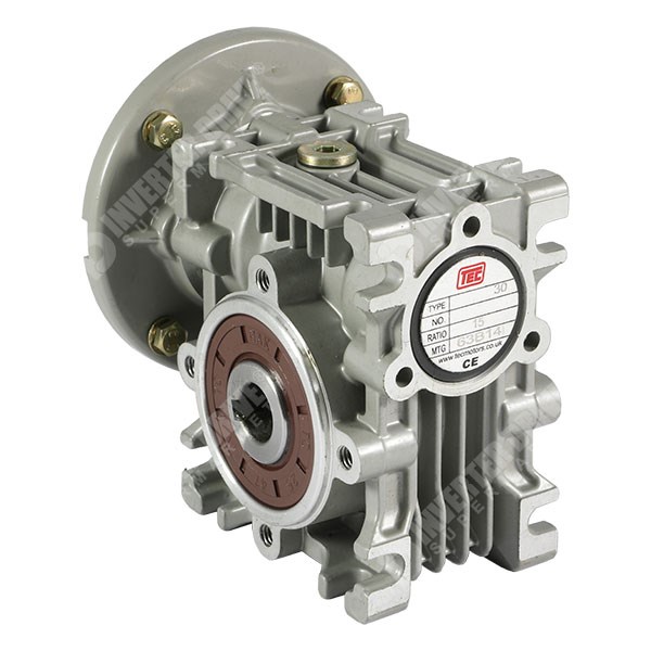 Photo of TEC TCNDK30 30:1 45RPM 30:1 Worm Gearbox for a 0.12kW 4 Pole 63 Frame B14 Motor