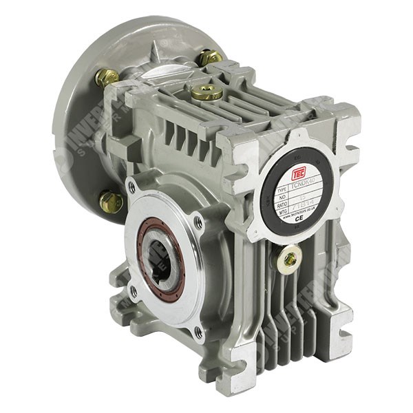 Photo of TEC TCNDK40 7.5:1 364RPM Worm Gearbox for 0.75kW 2 Pole 71 Frame B14 Motor