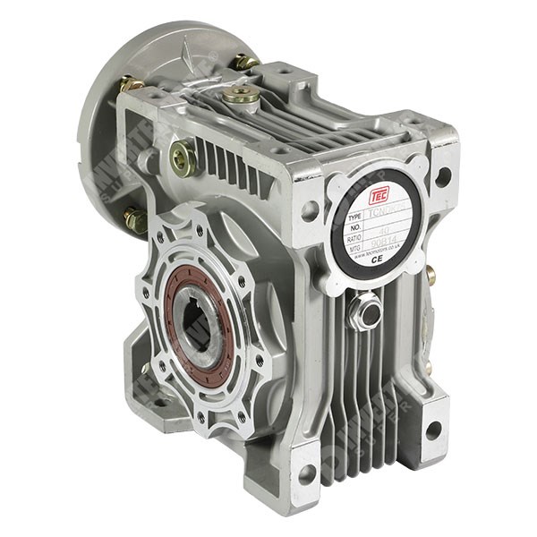 Photo of TEC TCNDK75 25:1 57RPM Worm Gearbox for a 1.5kW 4 Pole 90 Frame B14 Motor