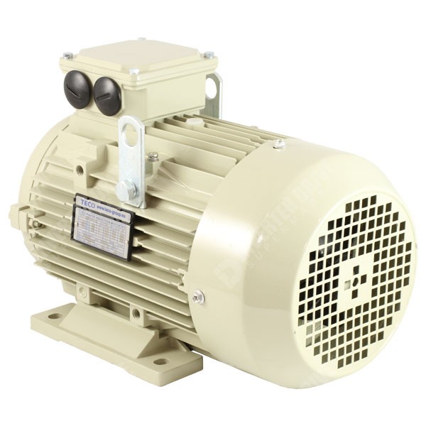 Photo of Teco - IE2 2.2kW (3HP) 4 Pole AC Induction Motor 230V or 400V B3 Foot Mount - 100 Frame