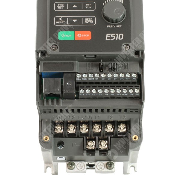 Photo of Teco E510 IP20 0.75kW 230V 1ph to 3ph AC Inverter Drive; DBr, C2 EMC