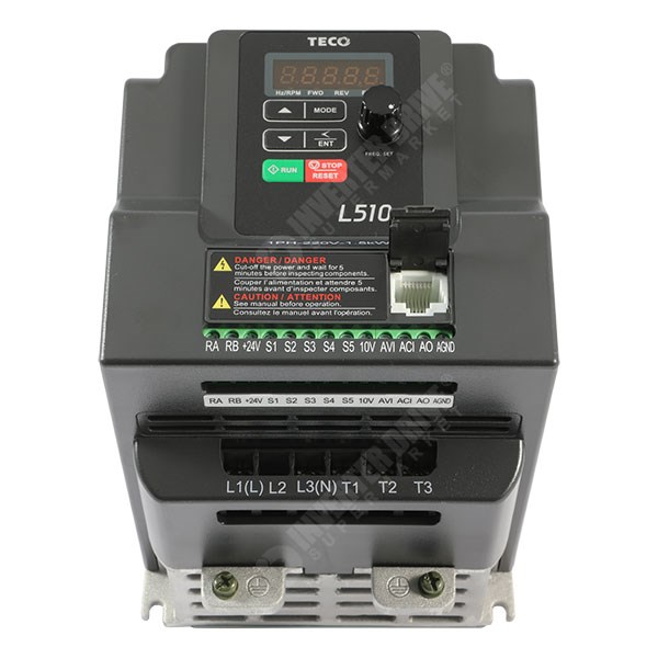 Photo of Teco L510S IP20 0.75kW 400V 3ph AC Inverter Drive, DBr, C2 EMC