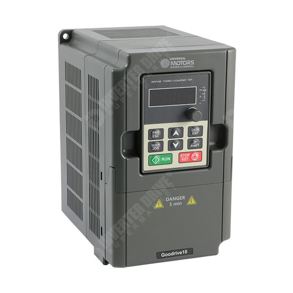 Photo of Universal Motors GD10 1.5kW 230V 1ph to 3ph AC Inverter Drive, DBr, Unfiltered