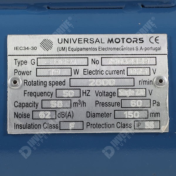 Photo of Universal 0.75kW 1500/2000RPM Vector Motor 230/400V 80 Frame