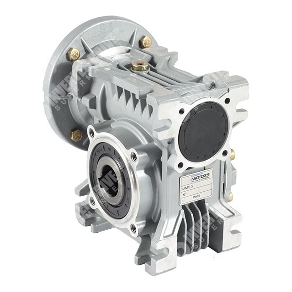 Photo of Universal UMSG50 30:1 47rpm Worm Gearbox for a 0.55kW 4 Pole 80 Frame B14 Motor