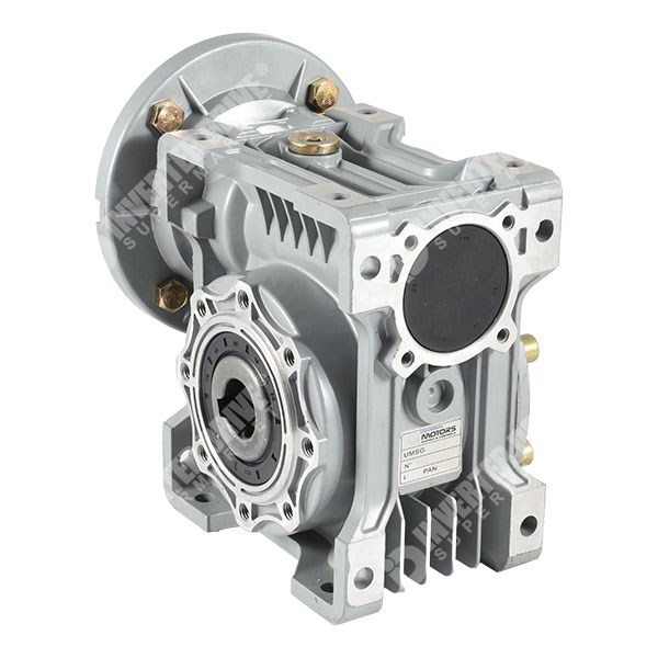 Photo of Universal UMSG63 30:1 47rpm Worm Gearbox for a 1.1kW 4 Pole 90 Frame B14 Motor
