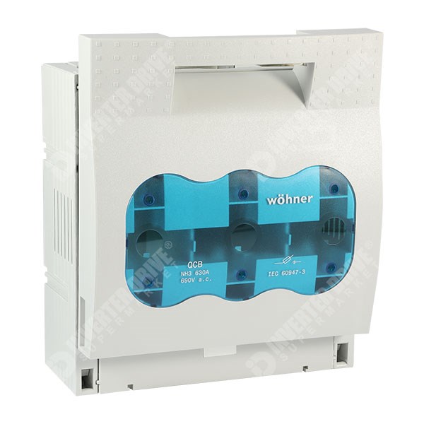 Wohner 3 Pole NH3 Fuse Holder and Off-Load Isolator up to 630A - Fuse ...