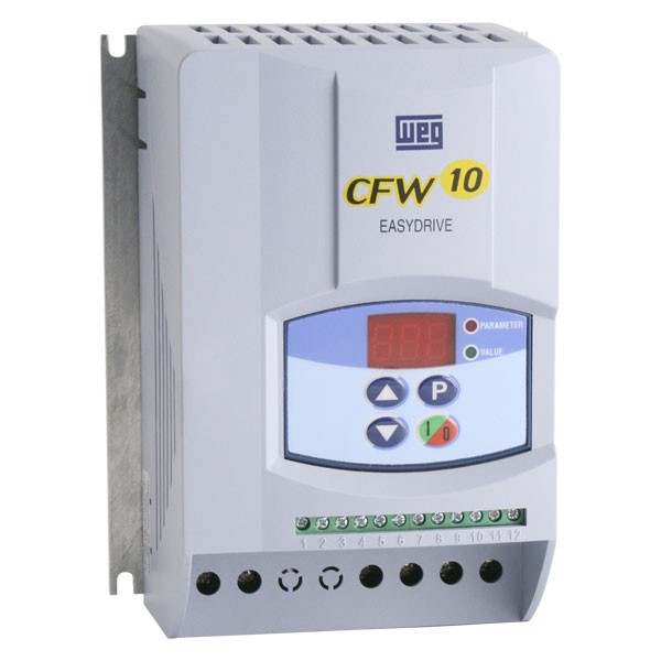 Photo of WEG CFW-10 IP20 2.2kW 230V 1ph to 3ph AC Inverter Drive, DBr, C3 EMC