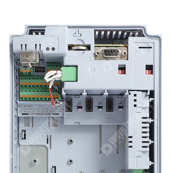 Photo of WEG CFW900 IP20 4kW/5.5kW 400V 3ph AC Inverter, DBr, STO, C3 EMC with Ethernet