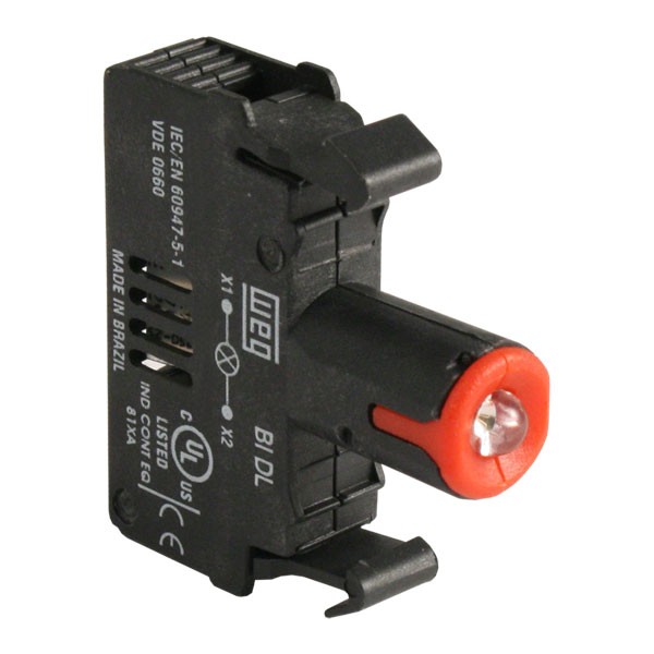 Photo of WEG SPARE BIDL1-D61 - LED Contact Block, 110-130VAC, Red