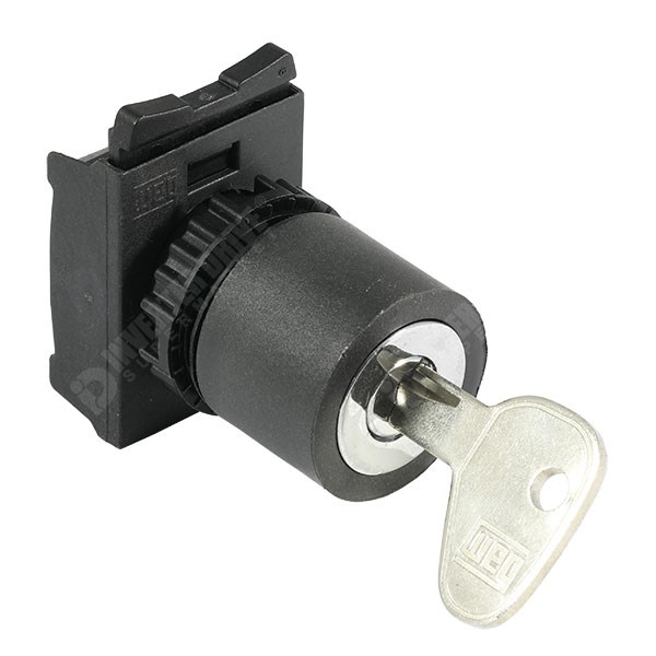 Photo of WEG SPARE CSW-CY2F45 - 22mm Selector Switch Knob with Key, 2 Fixed