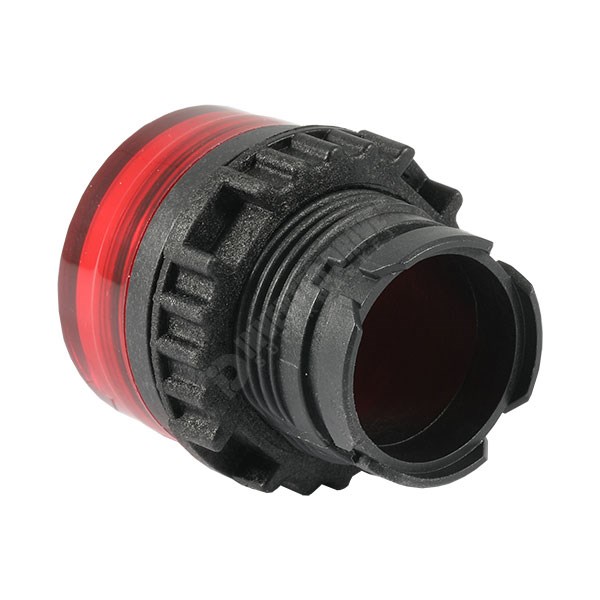 Photo of WEG Pilot Light Lens, Diffused Red, for 22mm hole (no flange)