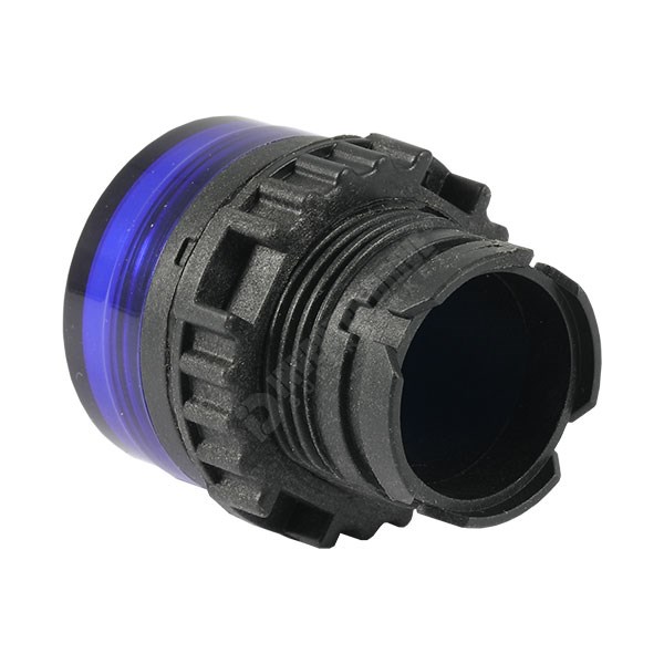 Photo of WEG Pilot Light Lens, Diffused Blue, for 22mm hole (no flange)