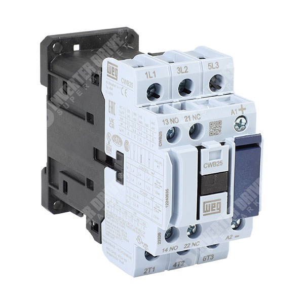 Photo of WEG CWB25 25A/40A 11kW/18.5kW 3 Pole Contactor, 1NO+1NC 24V DC Coil