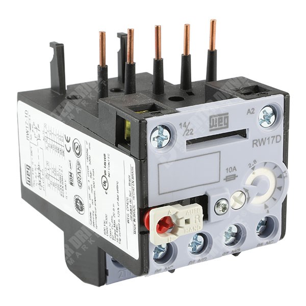 Photo of WEG RW17D – 7-10A Thermal Overload Relay for CWC Mini-Contactors