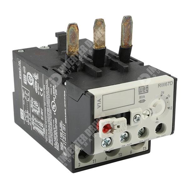Photo of WEG RW67D 25A-40A Thermal Overload Relay for CWM30/40 Contactors