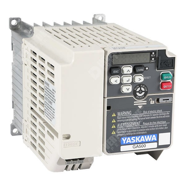Photo of Yaskawa GA500 IP20 1.1kW/1.5kW 400V 3ph AC Inverter Drive, DBr, STO, C2 EMC